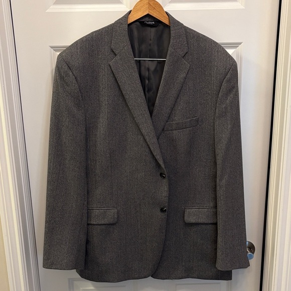 Jos. A. Bank Charcoal Blazer Gray Wool Business Suit Coat Formal Sport-coat EUC - Picture 1 of 17
